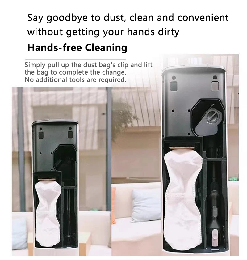 For Roborock H50 Ultra / H60 Hub Ultra / H60 Hub Pro Sweeping Robot Vacuum Cleaner Dust Bag Garbage Bag Home Accessories
