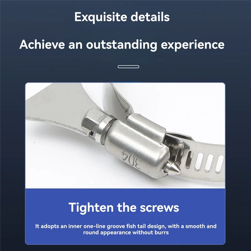 AT21-10 Stuks Verstelbare Vlinder Slangklemmen 32-44Mm Rvs Worm Drive Twist Strakke Pijp Clips Voor Veilige Buis grip