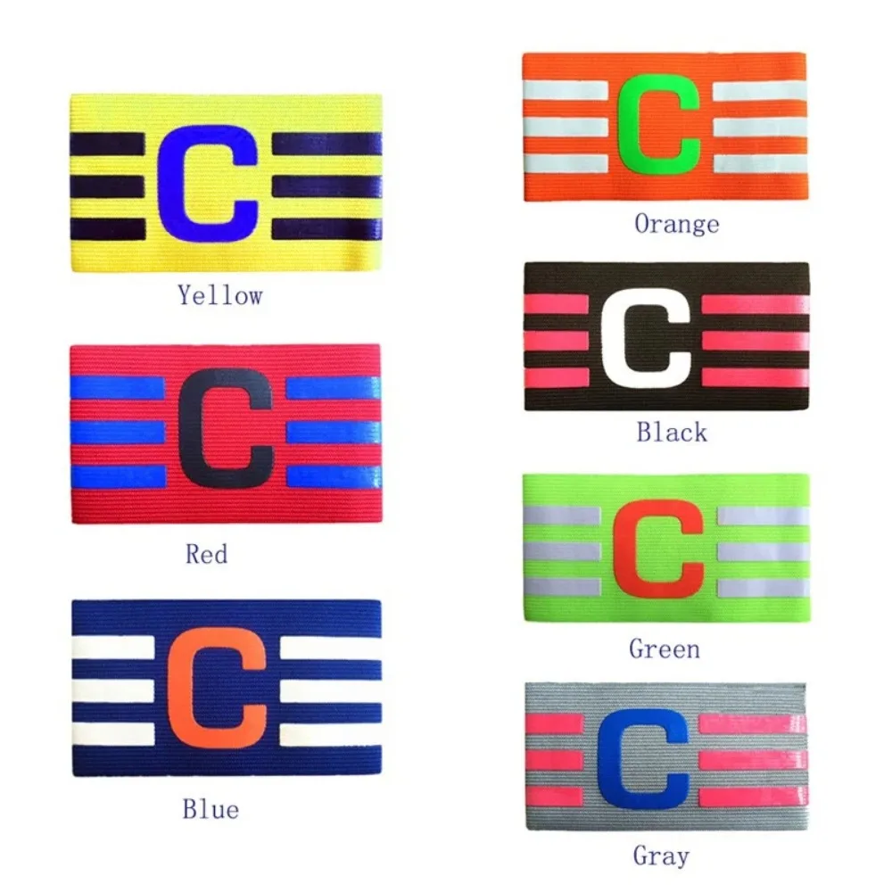 

Captain Armband New Elastic Leader Match Football Armband 31*6.5cm European Cup Arm Sleeve Football Championship