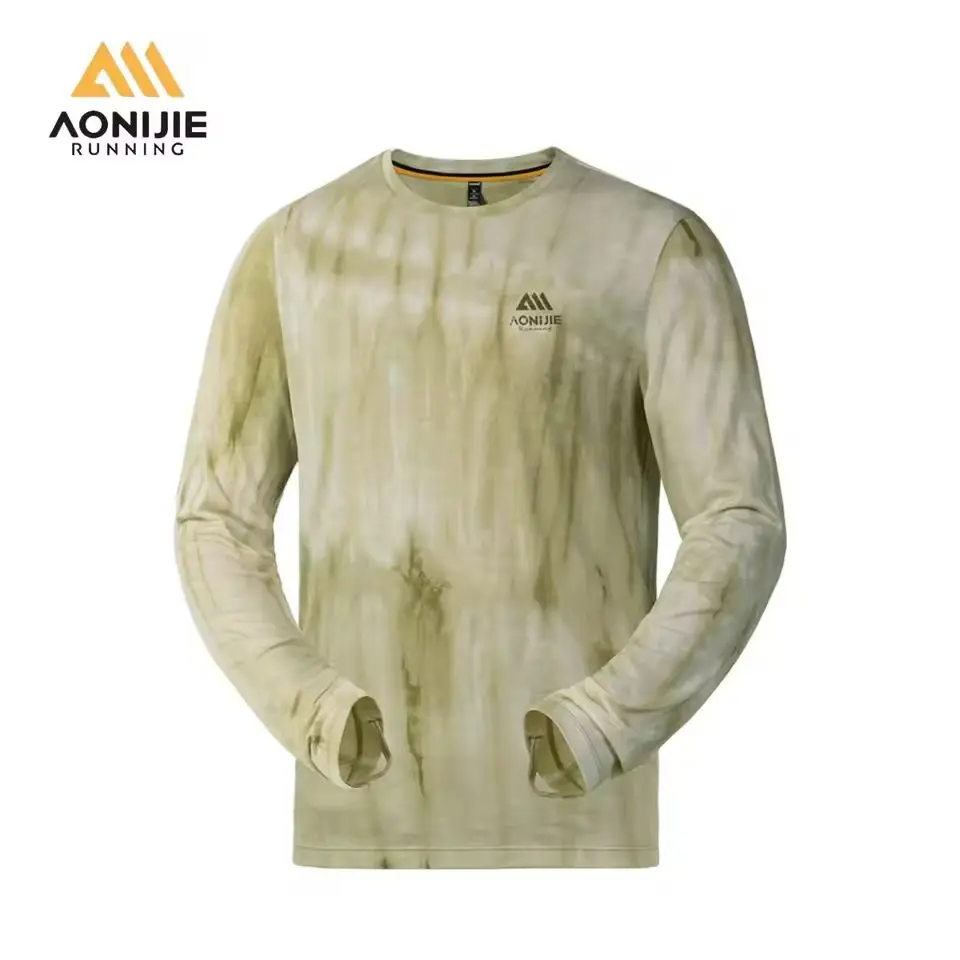 

AONIJIE Outdoor Sports Wool Long Sleeved T-shirt Women Men Soft Warm Moisture-Wicking Wrinkle-Resistant Anti-Static for Running