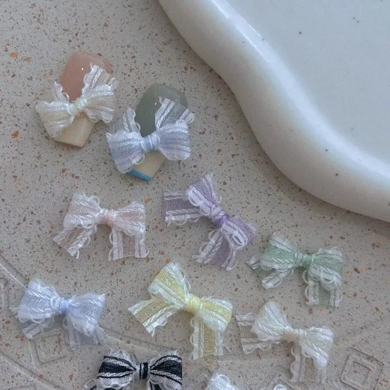 Kleine Punkte-Schleifen-Flachapplikationen, niedliche Harz-Dekorationsstücke für Schmuckherstellung, Scrapbooking, DIY-Partys und Bastelarbeiten – Detail 8