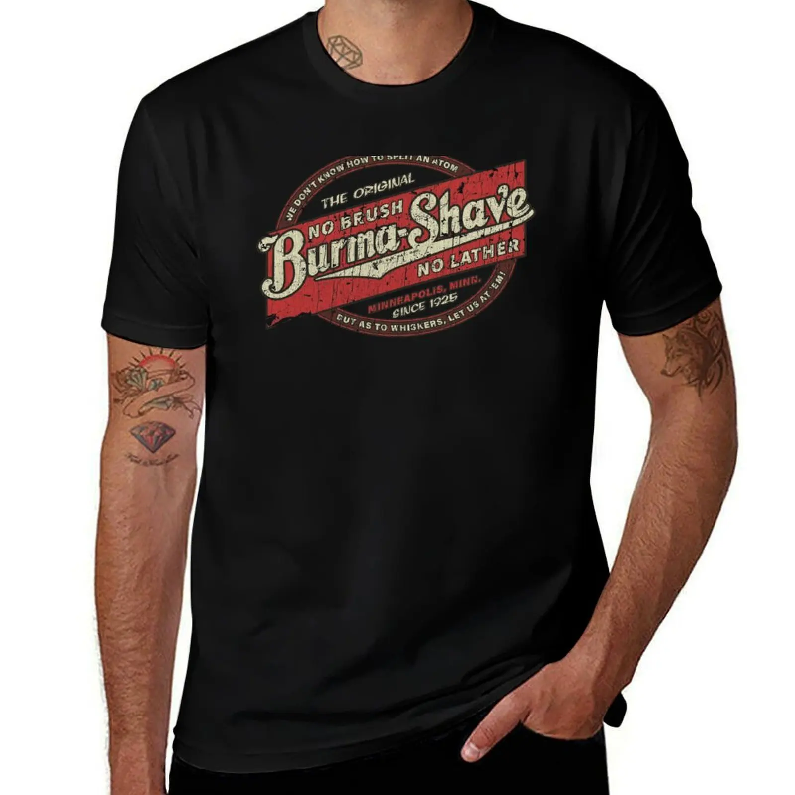 Burma-Shave 1925 T-Shirt Everyday Wear Basic Short Sleeve Top