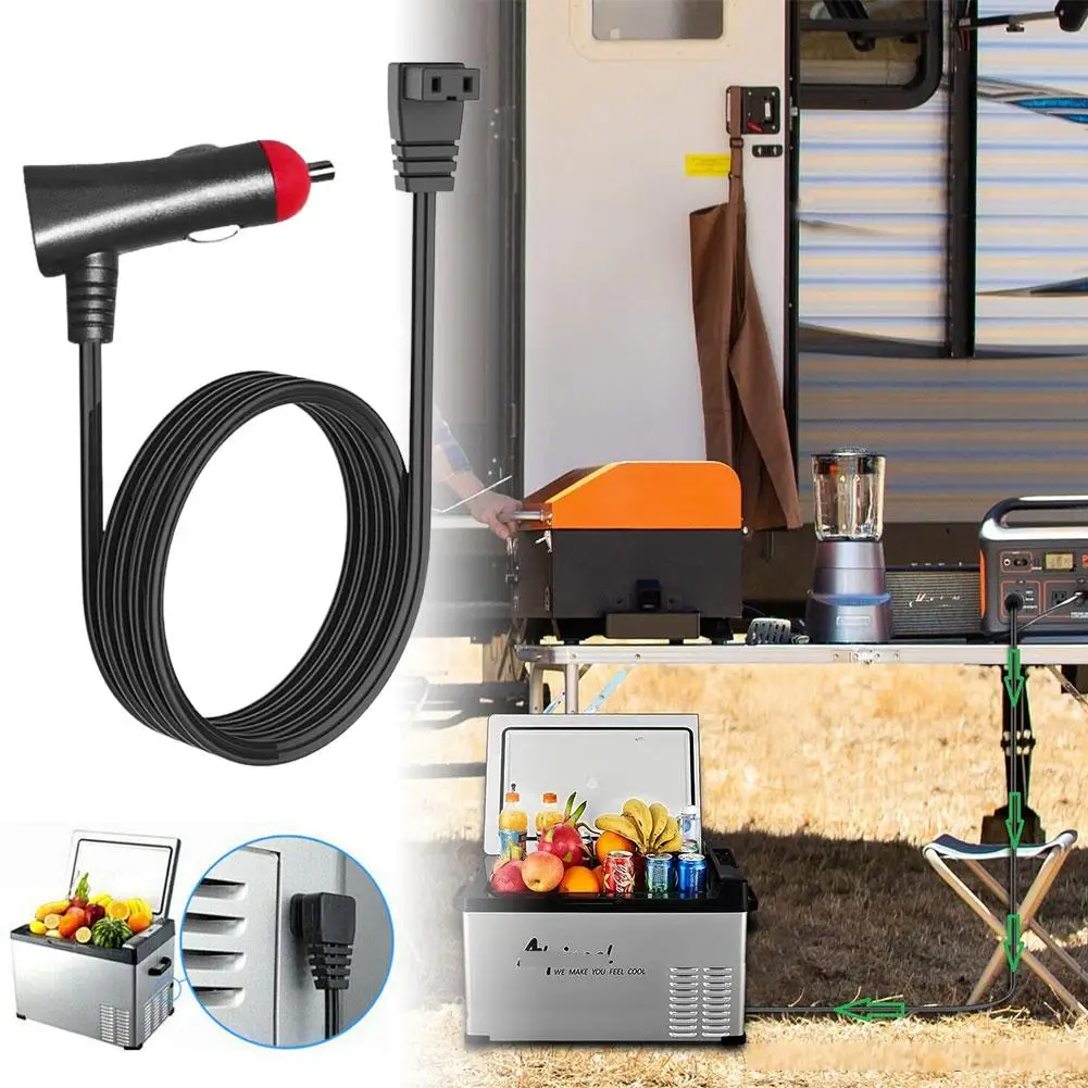 Car Fridge Cable 12V 24V Refrigerator Power Cord 2/4m 2 Pin Cigarette Lighter Charging Line Electronics Automotive Accessories
