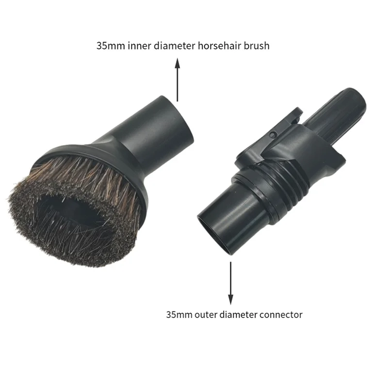 Horsehair Brush& 35Mm Adapter For Shark IX And IZ Series Vacuum Cleaners- Complete Set Of Accessories