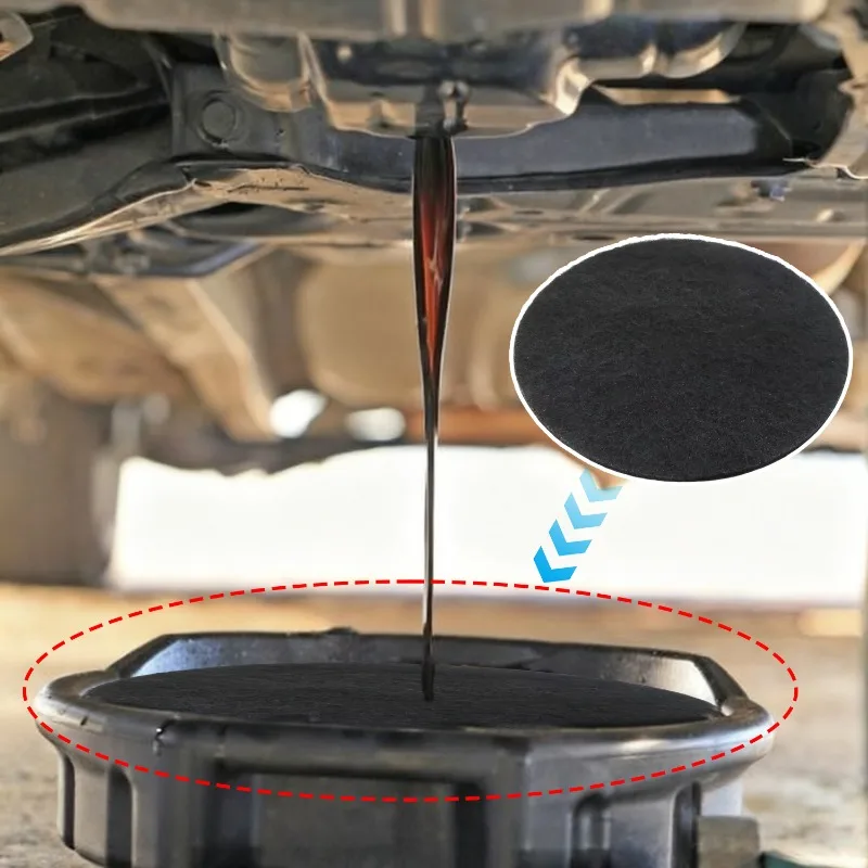 Universal 38CM Universal Oil Splash Protector Suitable for Car Oil Changes and Transmission Drain Pans Gray Absorbent Pad