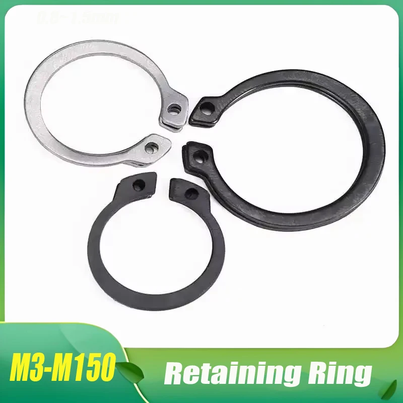 

1~800Pcs M3 M4 M5 M6~ M150 65 Manganese Steel Stop Ringor Hole inner buckle Buckle C-buckle Hole C-Buckle Spring