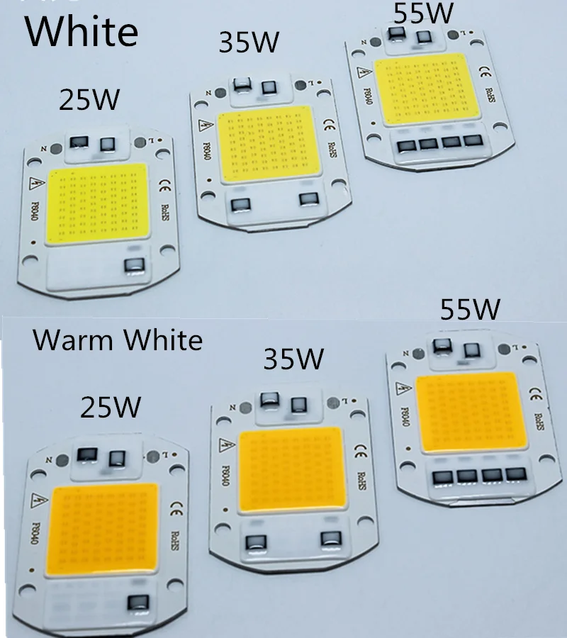 

5PCS LED COB 10W 20W 30W 50W AC 220V Chips Beads Light Lamps IP65 Blub Smart IC No Need Driver DIY Flood Light Spotlinght