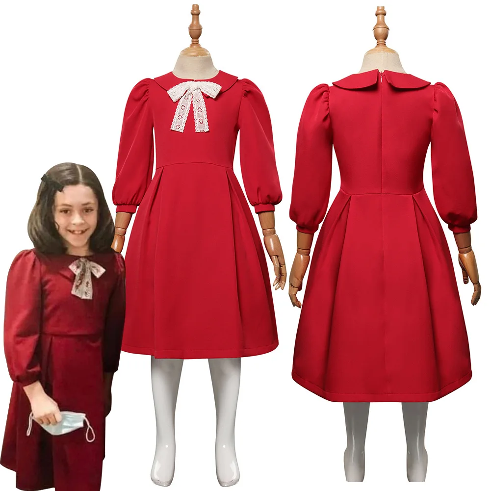 Girl Esther Albright Cosplay Costume Movie Orphan First Kill Dress Kids Halloween Carnival Outfits For Children Role Play 2022