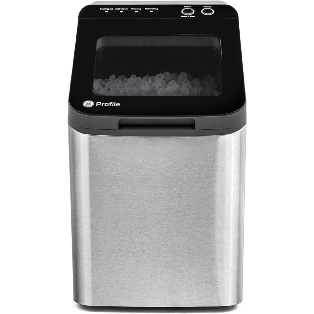 Opal 1.0 Nugget Ice Maker, Portable Ice Machine Makes up to 34 lbs of Ice Per Day, Stainless Steel