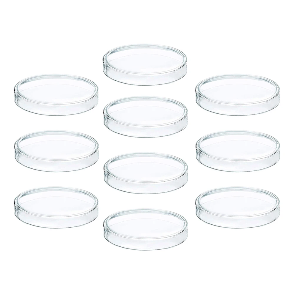 

10Pcs Petri Plates Plastic Lids Sterile Culture Dishes Agar Plates Laboratory Mushroom Agar Petri Dishes Culture Dish