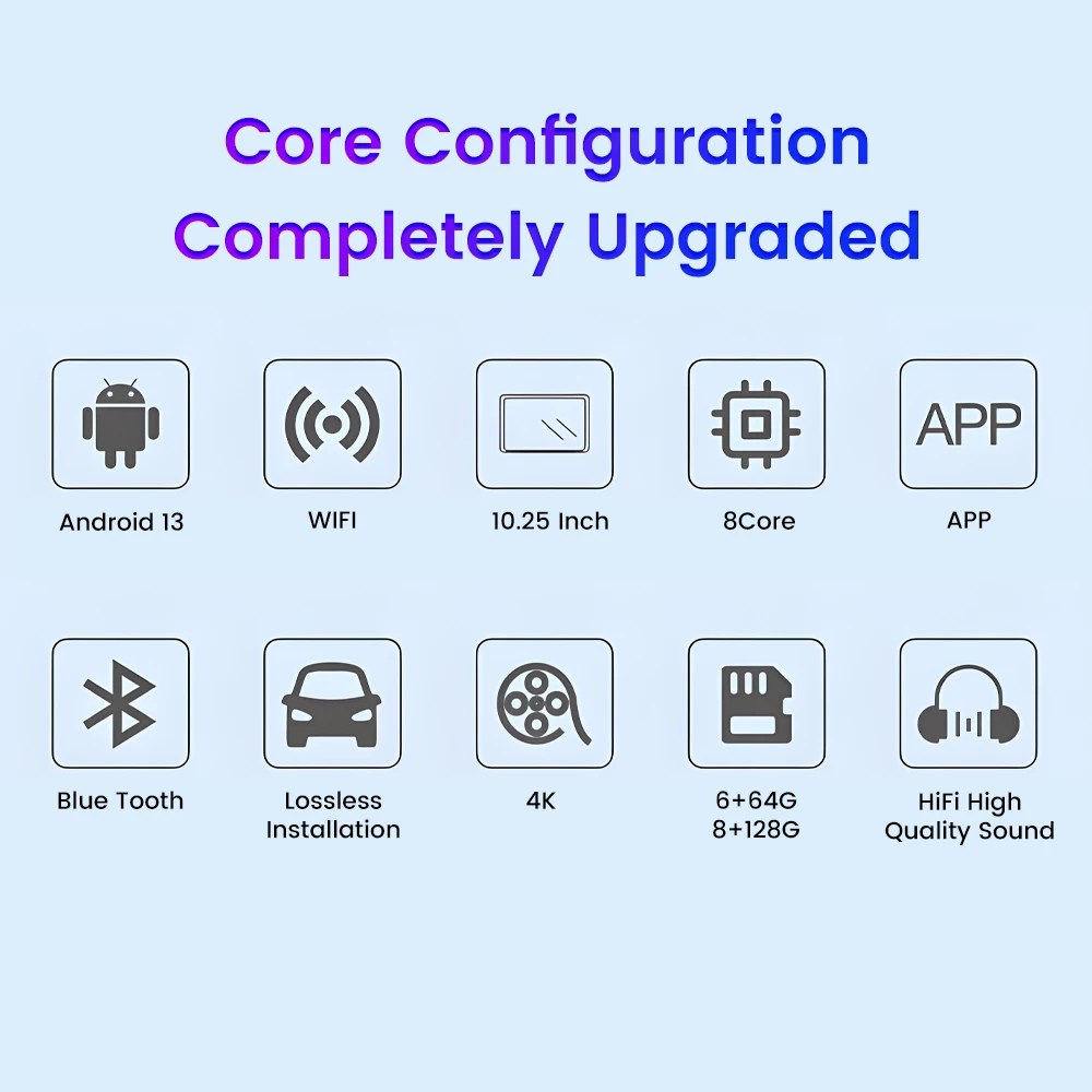 شاشة ترفيهية مساعد الطيار 10.25 بوصة لـ Denza D9 2022-2025 CarPlay شاشة أندرويد مشغل وسائط متعددة للسيارة شاشة مغلفة بالكامل
