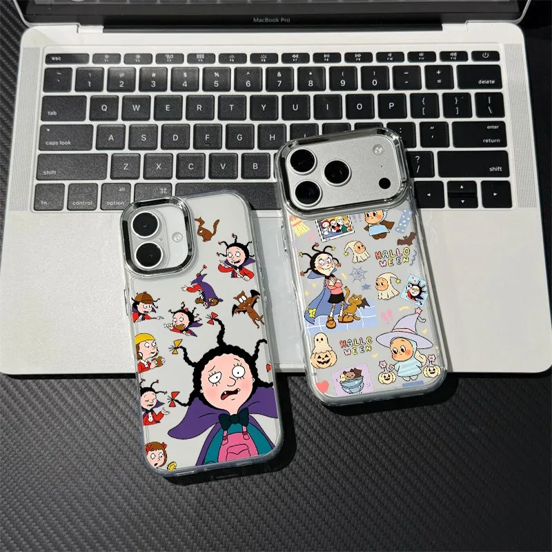 Cartoon Monas the Vampires Phone Case for Samsung Galaxy S26 S25 S24 S23 S22 Note20 FE Ultra Edge Plus 5G Transparent Soft Cover