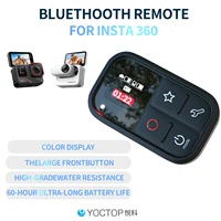 YOCTOP es adecuado para cámaras deportivas Insta360 X3, X4, X5, GO 3S, Ace Pro2 accesorios impermeables con control remoto Bluetooth