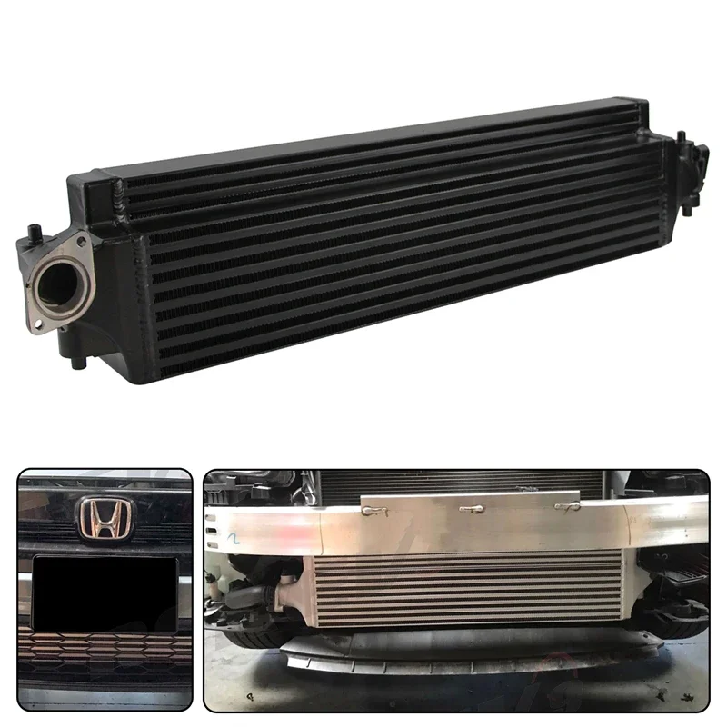 Bolt-On FMIC Frontmontage-Upgrade-Ladeluftkühler mit hoher Leistung, Bar&Plate-Design, für Honda Civic 1.5L Turbo 2016-2021, Aluminium