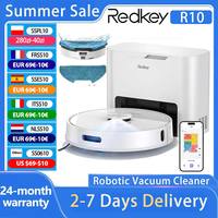 Redkey R10 Robot Vacuum Cleaner 2-in-1 Auto Vacuum Mop Wiping Function LiDAR Navigation Strong 4000Pa Suction Power 4 L Dust Bag