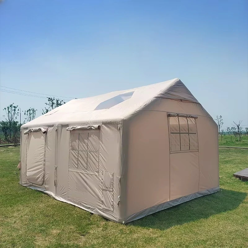 Tienda de campaña de doble capa para acampar en el bosque/campo | JINGLUFA 13,86 ㎡ Refugio con cortinas de privacidad y organización de engranajes personalizados