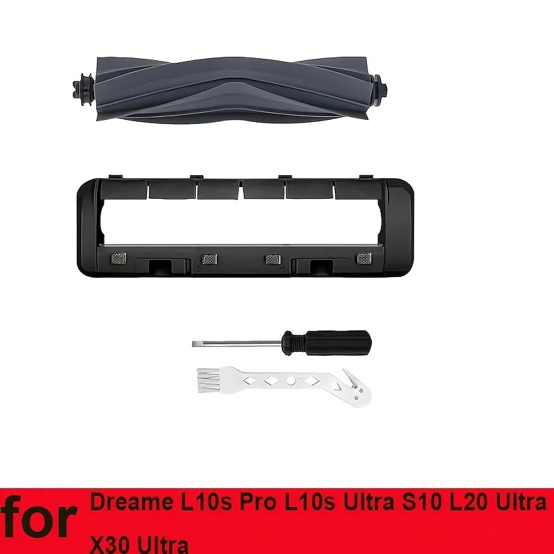 

for Dreame L10s Pro L10s Ultra S10 L20 Ultra X30 Ultra Robot Vacuum Cleaner Spare Main 1 brush cover, 1 main brush, 2 accessori
