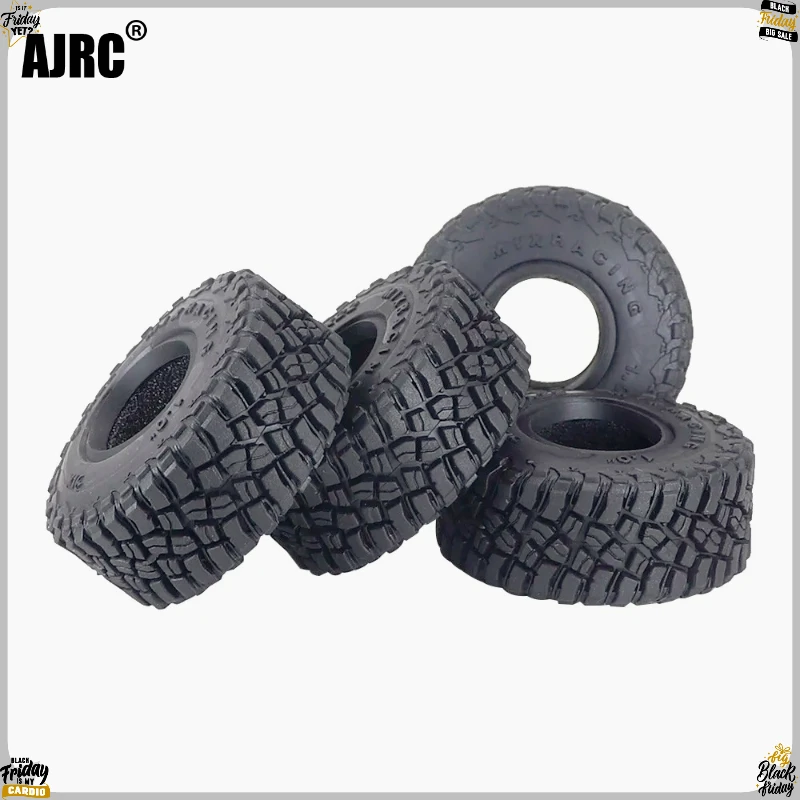 1.0inch Mt Tires 55x22mm 1/24 Rc Crawler Truck Car Parts for Axial Scx24 Deadbolt Axi00001 Axi00002 Gladiator 1/18 Traxxas Trx4m