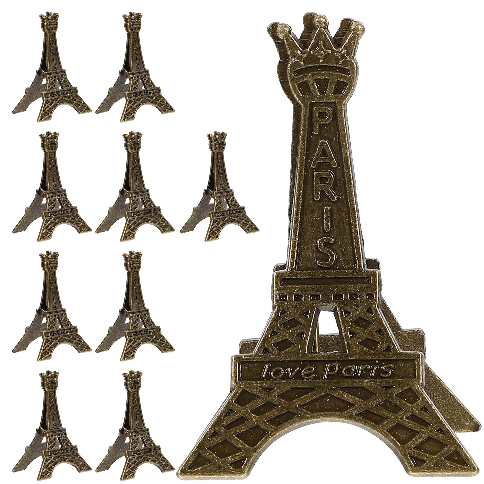 

10pcs Eiffel Tower Table Number Holders Place Card Holders Memo Clip For Wedding Party Photo Stand Desk Organizer