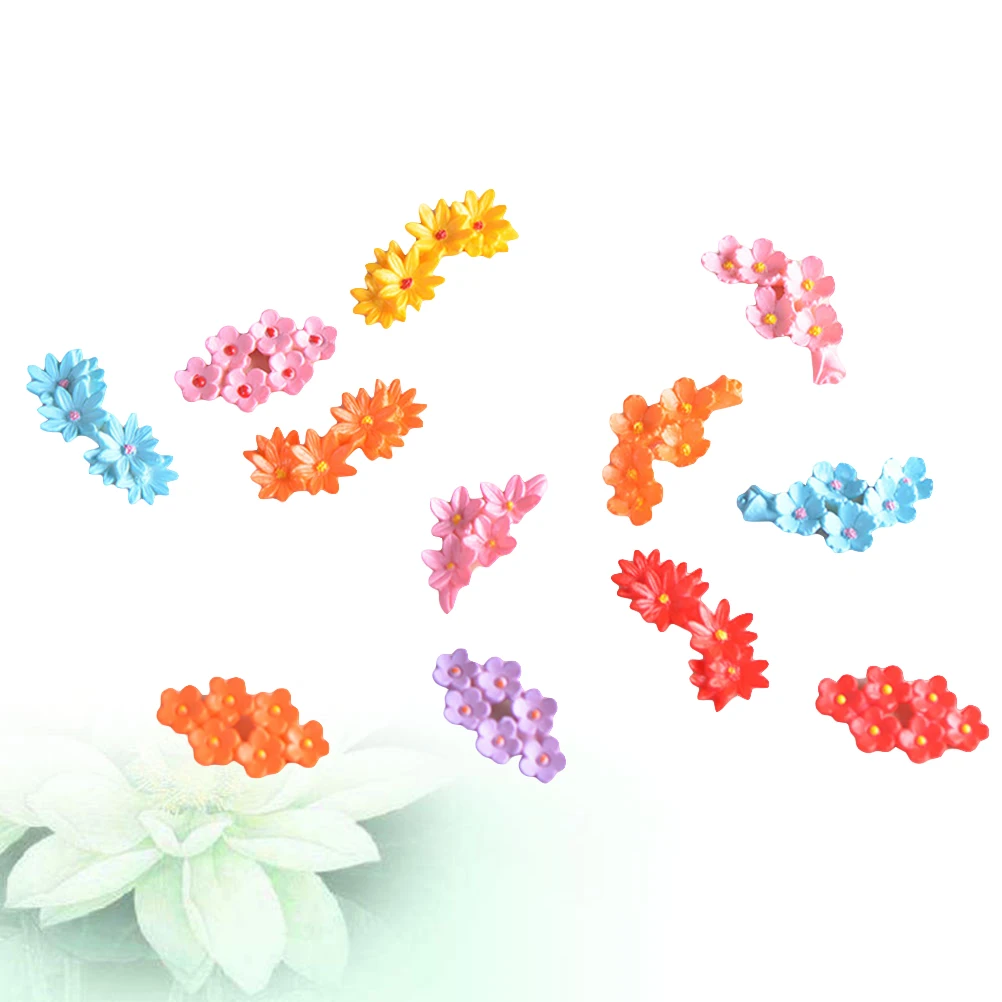 

10pcs Multicolor Imitation Floret Micro Landscape Decor Bonsai Decoration Artificial Flower for Terrarium Wreath Theme