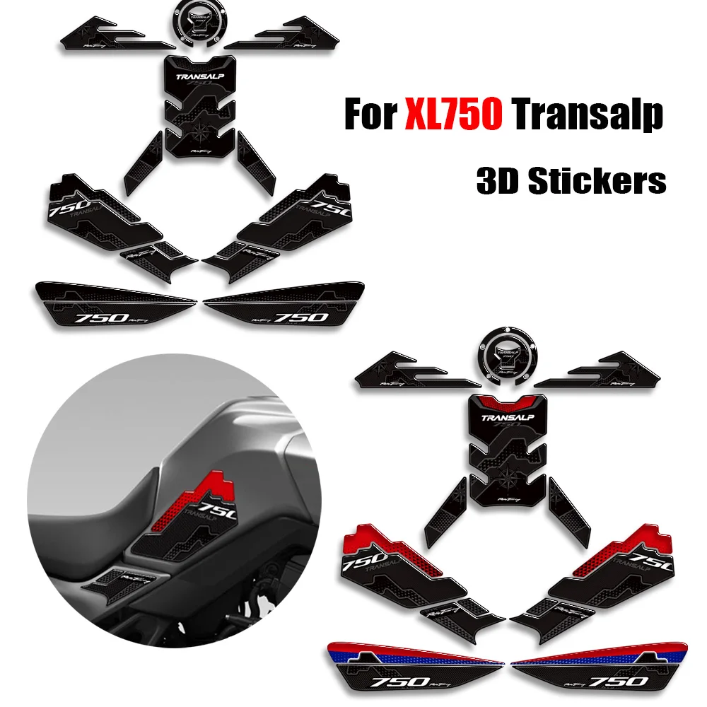 

For Honda XL750 XL 750 Transalp Motorcycle Tank Pad Sticker Gas Fuel Oil Kit Protector Decal Fairing Fender Kit Stickers