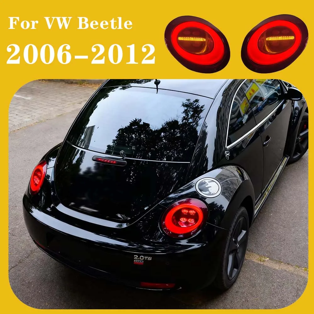 

Задние фонари для VW Beetle 2004-2010 годов, комплект для модернизации, высококачественные динамические автомобильные задние фонари, установка Plug and Play