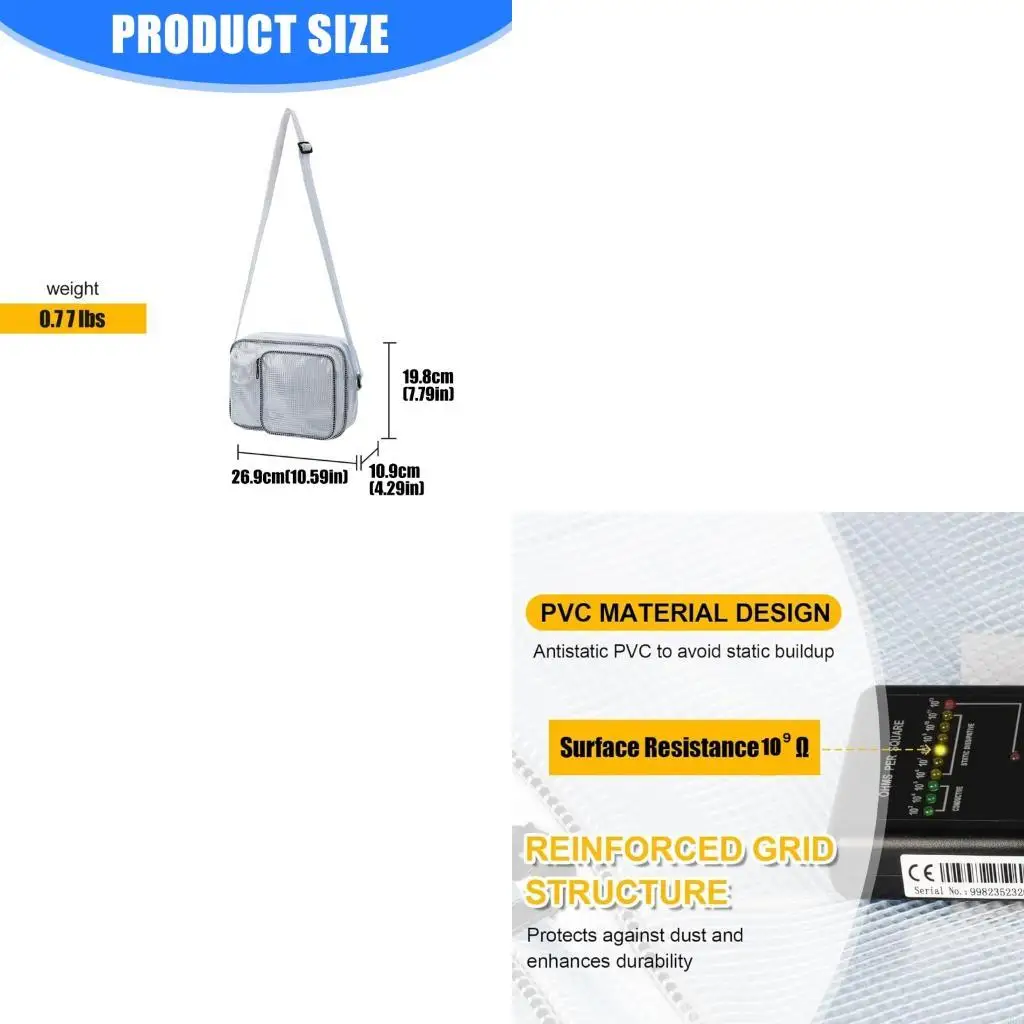 

D08D Промышленный класс защиты от электростатического разряда Антистатический водонепроницаемый чехол для инструментов из ПВХ