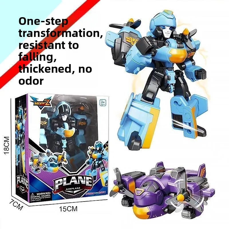 Aircraft Turned Into Mecha Transformers Toys Robot Armor Warrior Gift for Boys and Girls.