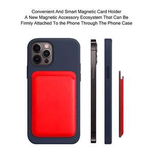 IPhone 15 Pro Max Magsafe Lederkarte Leder Brieftasche kompatibel für iPhone 14 13 12 Magsafe Magnet Card Halter 6 Hauptverkaufslederabdeckung - №3