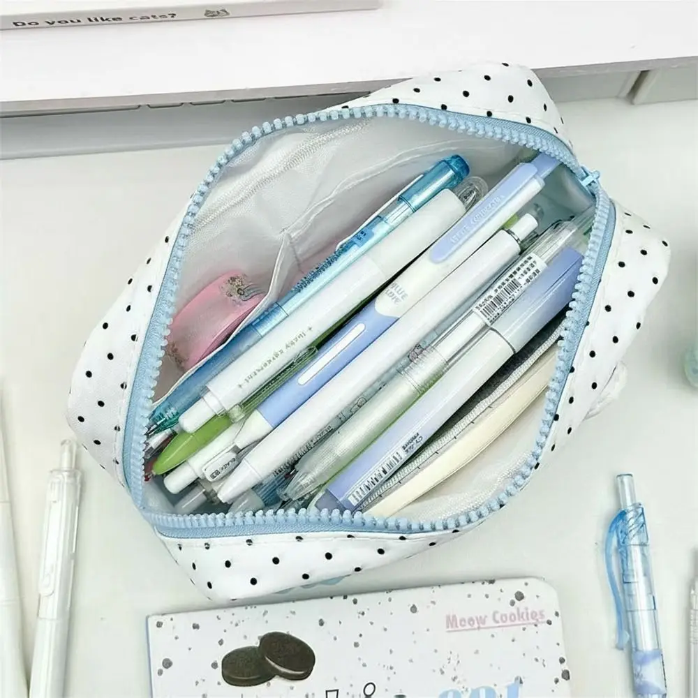 High Quality Bowknot Design Pencil Case Large Capacity Stationery Pouch Pen Bag School Supplies