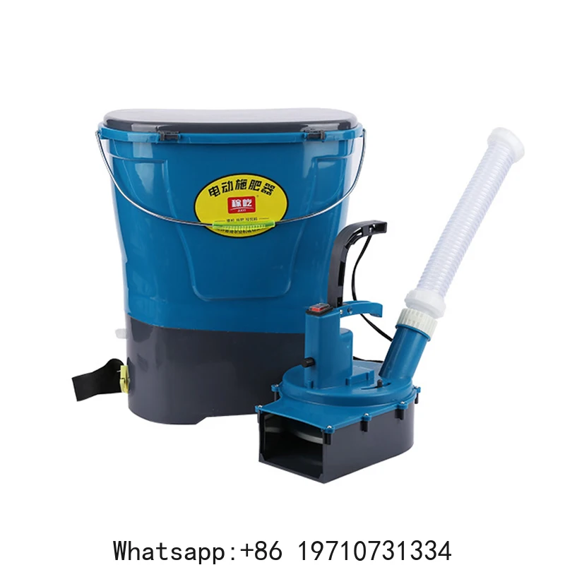 Electric Fertilizer Spreader 25L Agricultural Knapsack Spreaders Automatic Fertilizer Application Machine Portable Spreaders