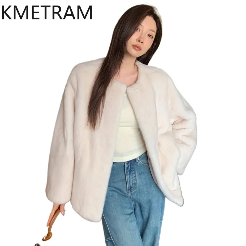 

Женская шуба из натурального цельного норкового меха, роскошная короткая куртка из натурального меха, зимняя женская одежда высокого качества, меховые куртки 2025 Fourrure