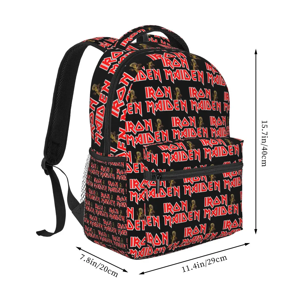Creative Retro Ironmaiden Rock Band Backpack Hot Sale Daypack Large Capacity Kids BookBag School Bag Shoulder Bags for Men Women