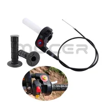 Empuñaduras de motocicleta con 1/4 de giro rápido, Cable de acelerador de 900MM y 1200MM para manillar PRO TAPER Dirt Pit Bike Motocross