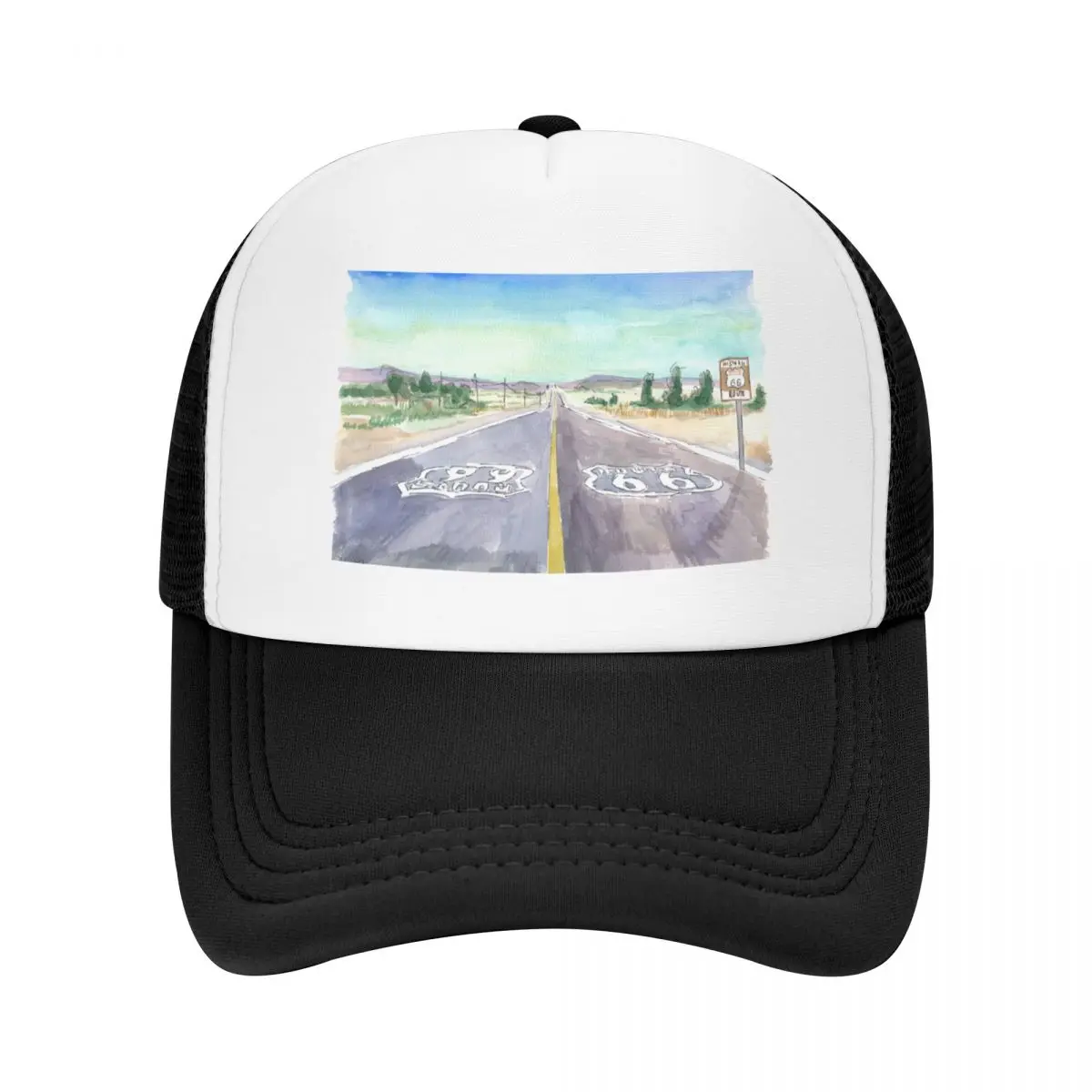 

Road Trip on Historic Route 66 Scenic Drive Baseball Cap Brand Man cap tea Hat Luxury Brand western Hat For Men Women's