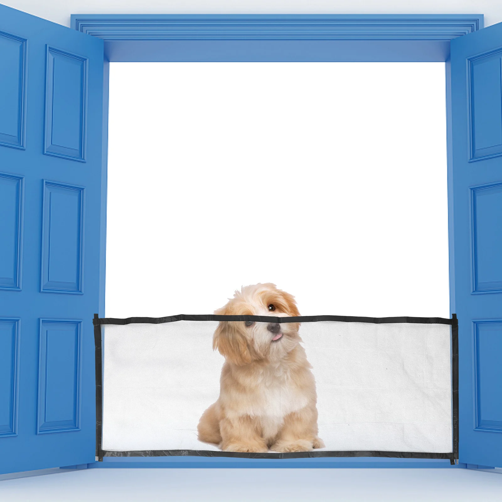 安全保護分離ネットワークベビーメッシュゲート屋内ペットフェンス犬ステンレス鋼子供