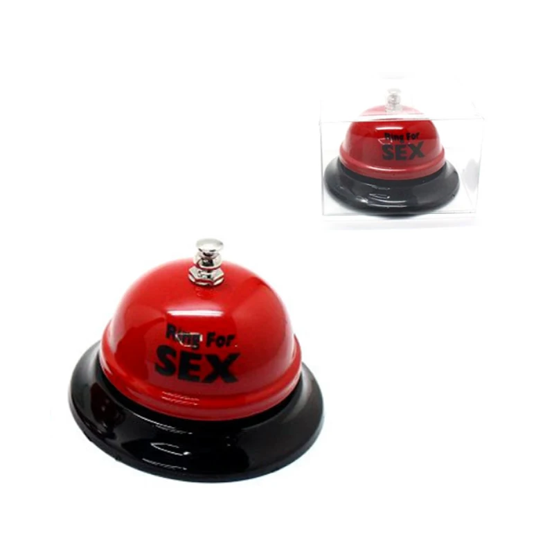 Sex Glocke Ring Spielzeug Spiel Neuheit Geschenk Kreative Rote Glocke oder Paar Flirten Rot Metall Sex Lustige Tisch Ring Glocke – Detail 2