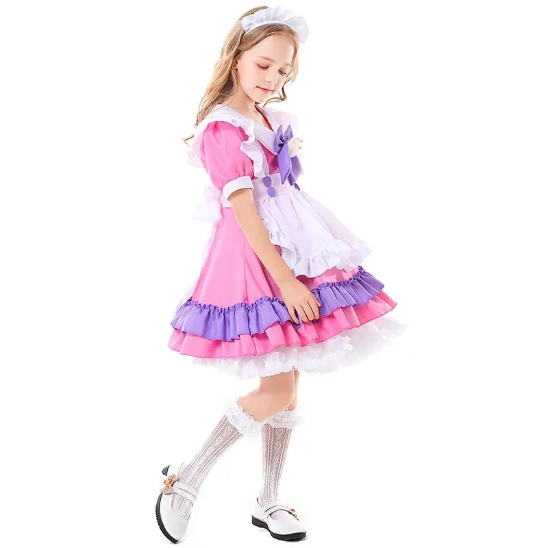 Rosa lila Katzenklaue Brosche süße Maid süße Katze Kinder Cosplay Kostüm