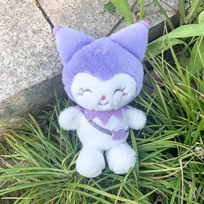 1 stücke 16cm kawaii sanrio plüsch spielzeug kuromi hangyodon cinna moroll plüsch anhänger schult asche puppen anhänger anime puppen sammlung geschenk