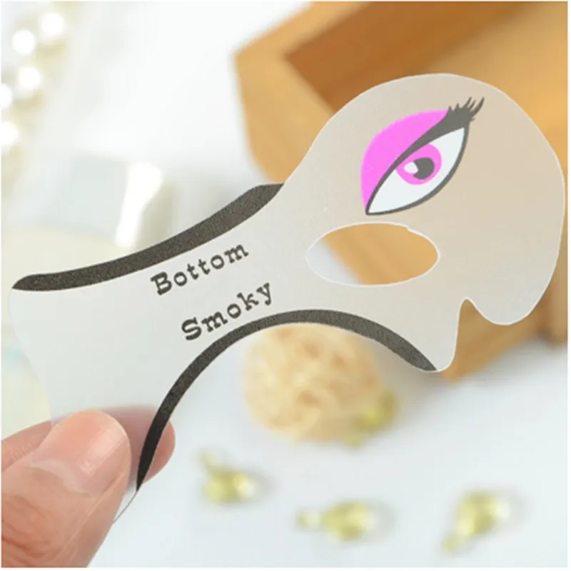 1 Bag 2pcs Beauty Eyebrow Mold Stencils Women Cat Line Pro Eye Makeup Tool Eyeliner Stencils Template Shaper Mode