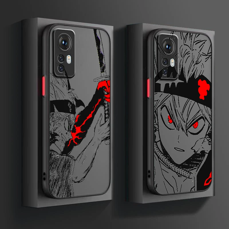 

Black Clover Popular Anime Frosted Translucent For Xiaomi Mi 13 12 12T 11T 11 11i 10T 10 9T Pro Lite Ultra 5G TPU Phone Case