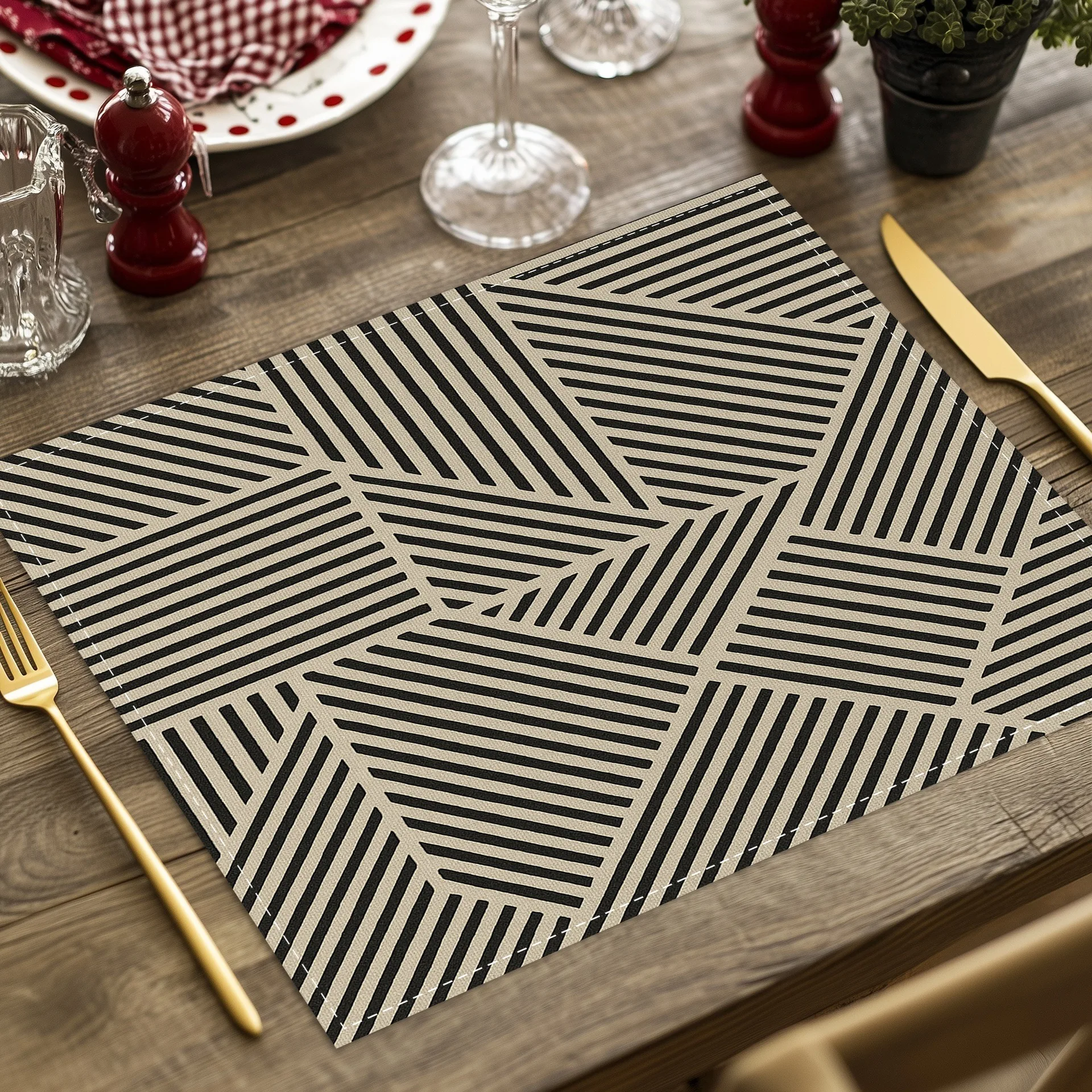 White Lily Placemats Set of 4 6 8 Dark Green Teal Floral Botanical Table Mats Washable Linen Kitchen Dining Heat Resistant