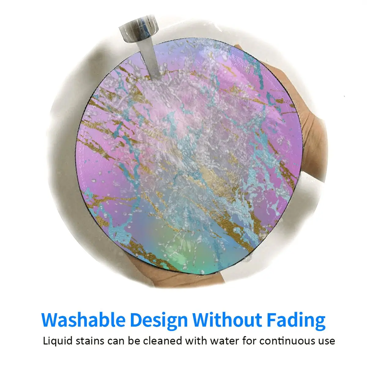 Gamer Mouse Pad Ombre Watercolor Comfort Mousepad Desk Accessories Pastel Marble Print Graphic Mouse Mats For Laptop PC MacBook image 5