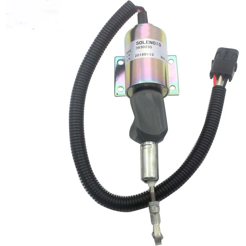 12V Engine 6C 8.3 Stop Solenoid Valve 3930235 Fuel Shutdown Solenoid SA-4348-12 for Cummins Excavator