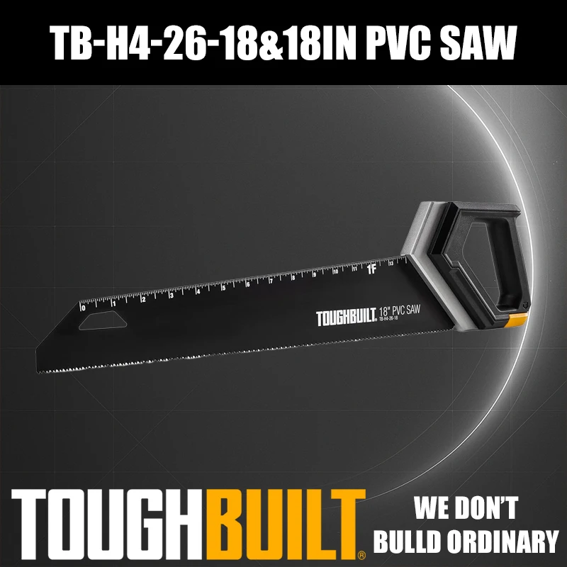 

TOUGHBUILT TB-H4-26-18/TB-H4-20-24 18in PVC Saw 24in Hand Saw Cutting Saw Pipe Hand Tools