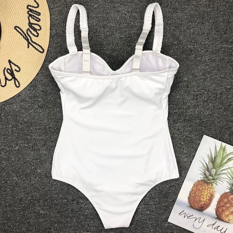 Sexy Underwired Bra Cup One Piece Swimsuit Women Swimwear Female Monokini Push Up Bather Bathing Suit Swim Wear Sexy Bodysuit