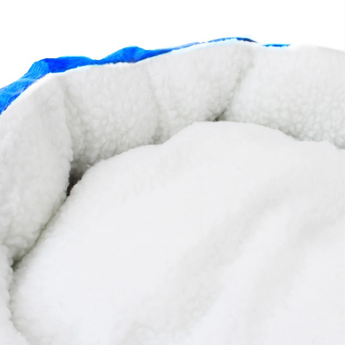 

Soft Pet Bed House Lamb Cashmere Filled Waterproof Base 50X40Cm Blue Comfortable Warm Nest Easy Clean Mat For Dogs Cats Pet