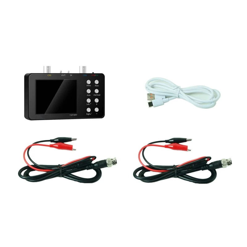 AA01-Digital Oscilloscope Dual-Channel 50M Sampling Rate 10M Analogue Bandwidth 6A Current Waveform Measurement