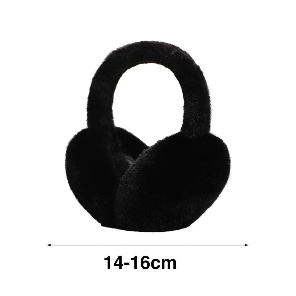 Foldable Earmuffs Cozy Plush Women\'s Winter Earmuffs Elastic Anti-slip Ear Warmers for Outdoor Protection Thick Lightweight