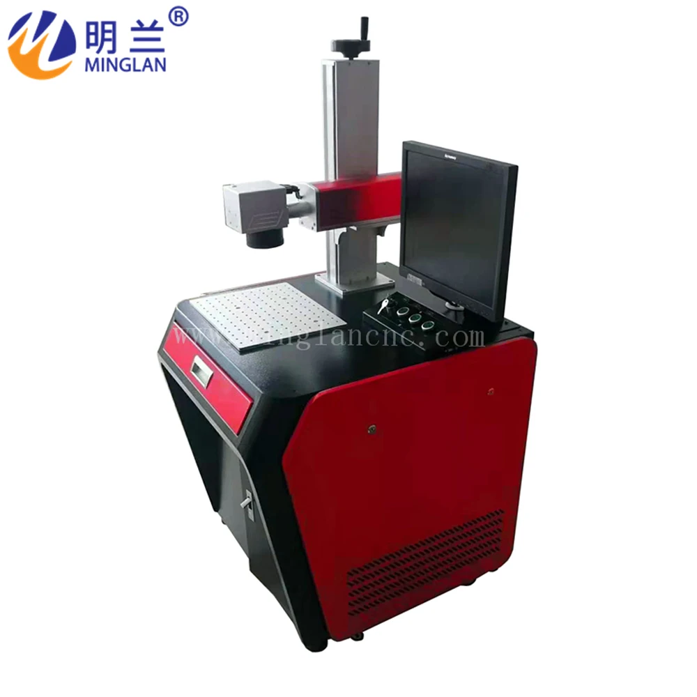 JPT /Raycus 20W 30W 50W Fiber Laser Marking Machine With Ezcad2 Software